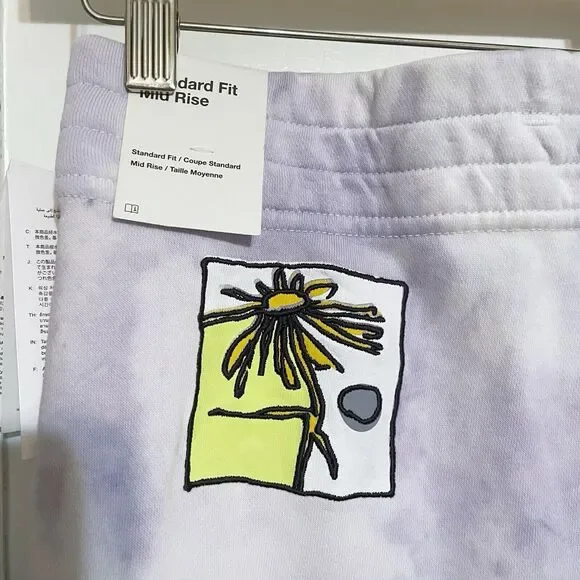 NIKE purple Tie-dye Standard fit mid rise size 2X Creativity sweatpants NEW - Picture 5 of 11